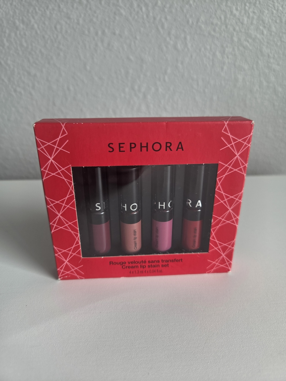 Sephora Cream Lip Stain 4 Piece Mini Set New